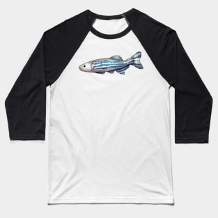 Cozy Zebra Danio Baseball T-Shirt